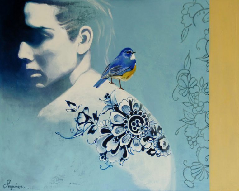 Just like That blue bird Angelique Mathijssen SHE Art Gallery