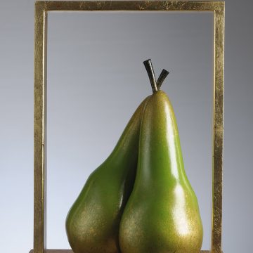 Peren in een keukenraam