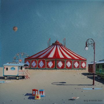 Bas Verkade Circus 20x20 cm